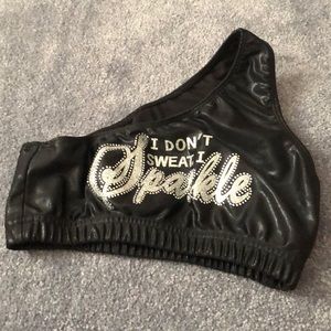 I don’t sweat I sparkle sports bra!